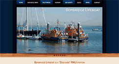 Desktop Screenshot of bembridgelifeboat.org.uk
