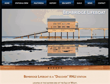 Tablet Screenshot of bembridgelifeboat.org.uk